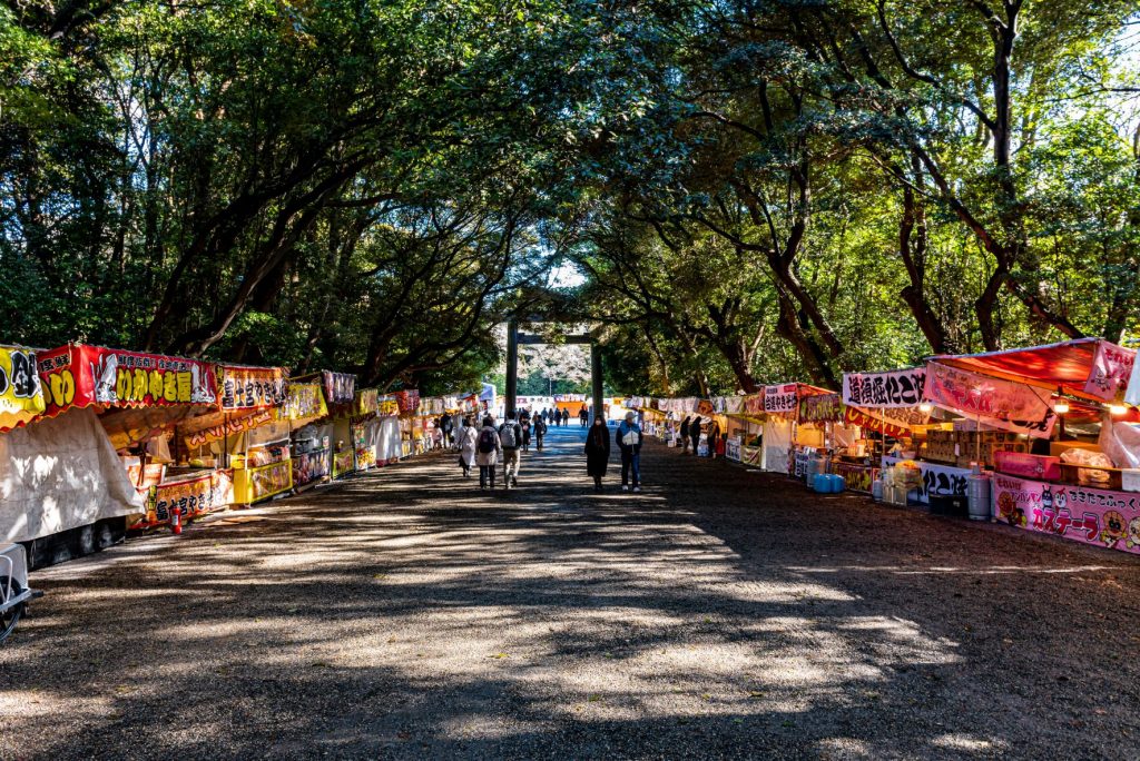 東参道の屋台