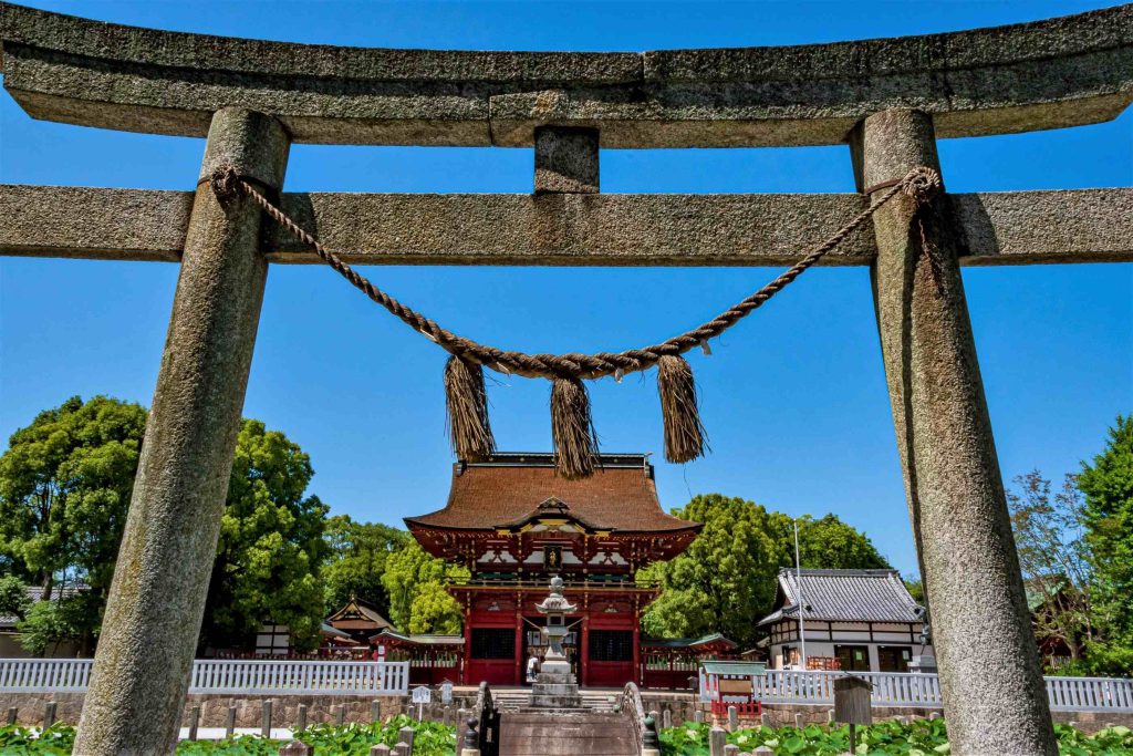 伊賀八幡宮の蓮の花