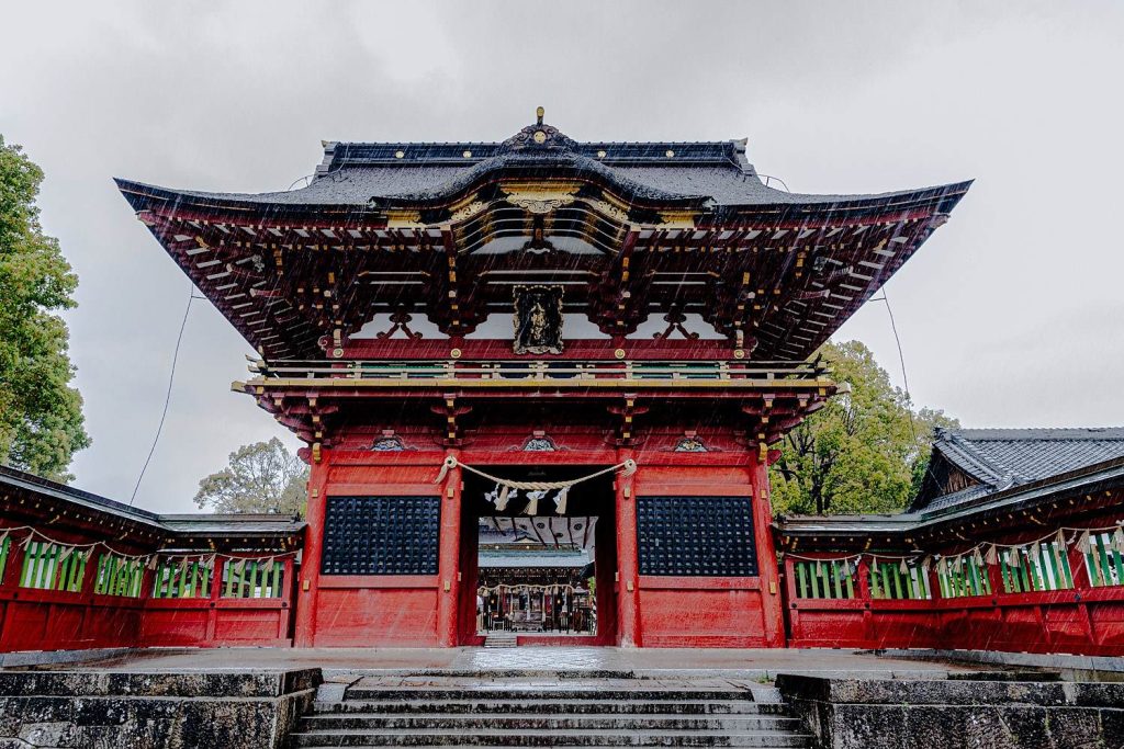 雨の伊賀八幡宮