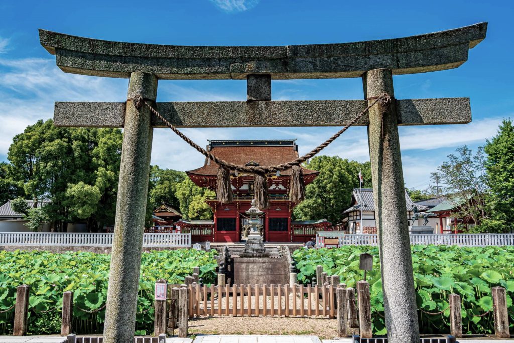 伊賀八幡宮の撮影ポイント 石鳥居